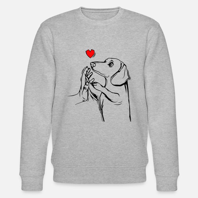 teckel - Sweat bio CHANGER Stanley/Stella Unisexe - gris chiné