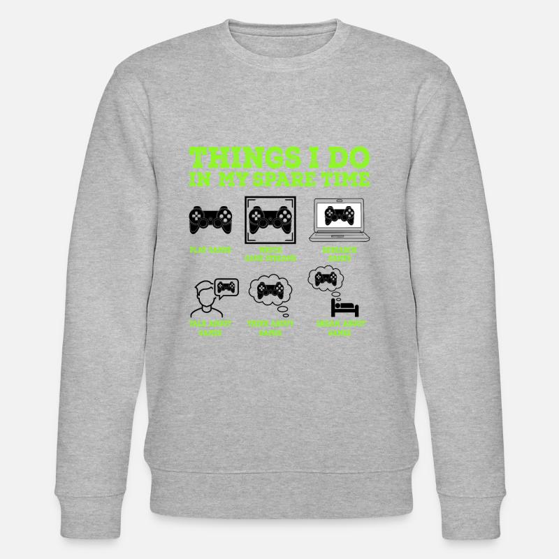 Gamer - Stanley/Stella Unisex Bio-Sweatshirt CHANGER  - Grau meliert