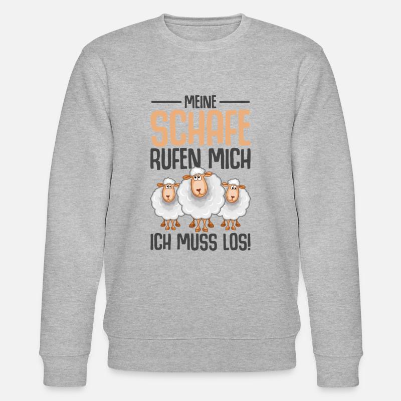 Schaf - Stanley/Stella Unisex Bio-Sweatshirt CHANGER  - Grau meliert