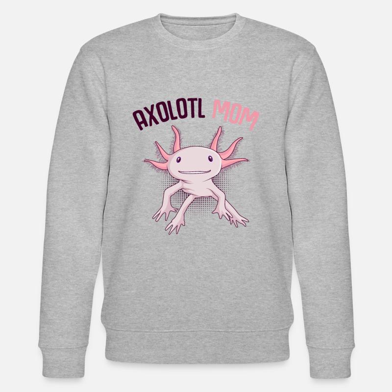 Axolotl - Stanley/Stella Unisex Bio-Sweatshirt CHANGER  - Grau meliert