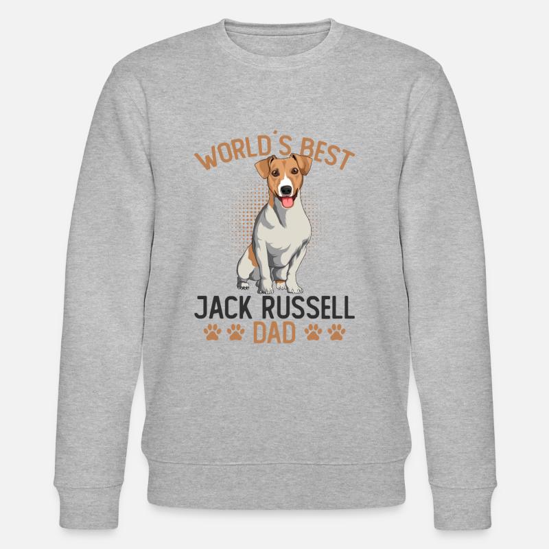 Jack Russell Terrier - Stanley/Stella Unisex Bio-Sweatshirt CHANGER  - Grau meliert