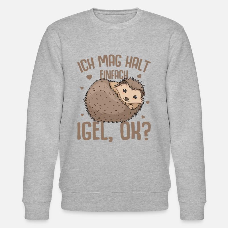 Igel - Stanley/Stella Unisex Bio-Sweatshirt CHANGER  - Grau meliert