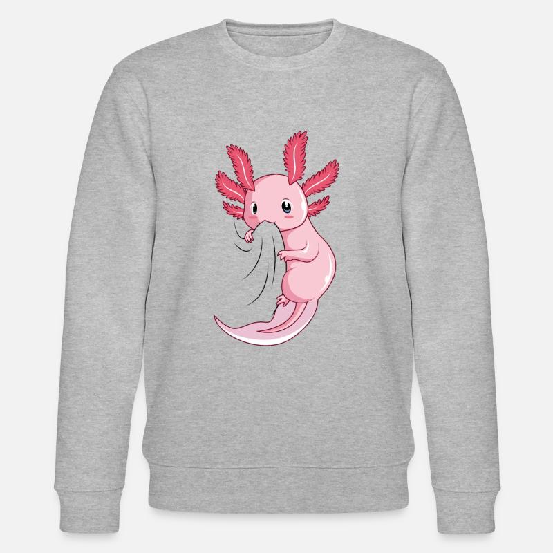 Axolotl - Stanley/Stella Unisex Bio-Sweatshirt CHANGER  - Grau meliert