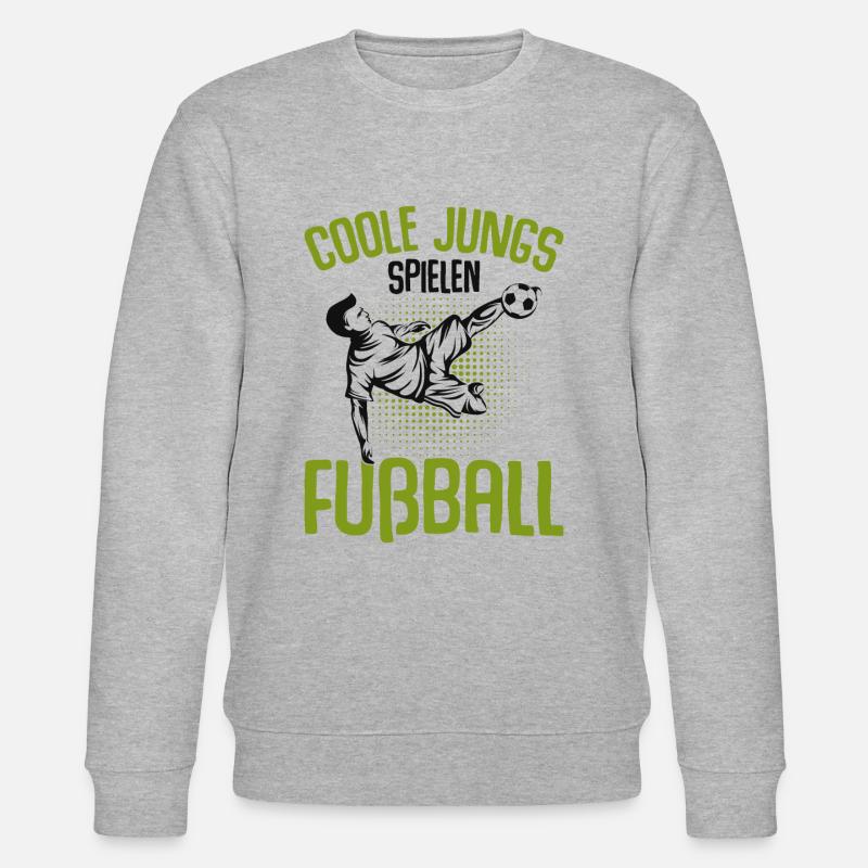 Fußball Junge Kinder - Stanley/Stella Unisex Bio-Sweatshirt CHANGER  - Grau meliert