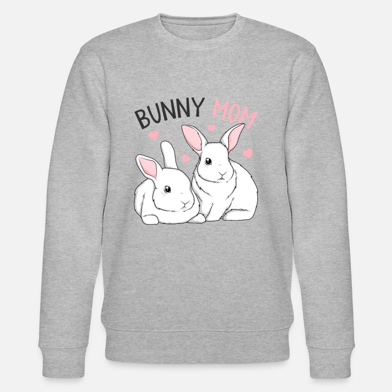 Hasen - Stanley/Stella Unisex Bio-Sweatshirt CHANGER  - Grau meliert