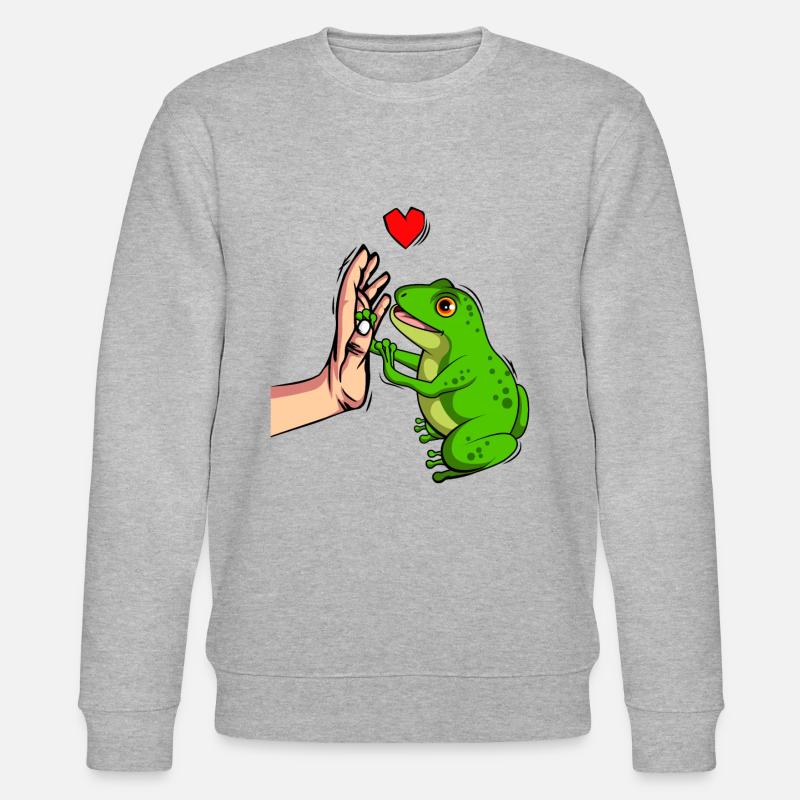 Frosch - Stanley/Stella Unisex Bio-Sweatshirt CHANGER  - Grau meliert