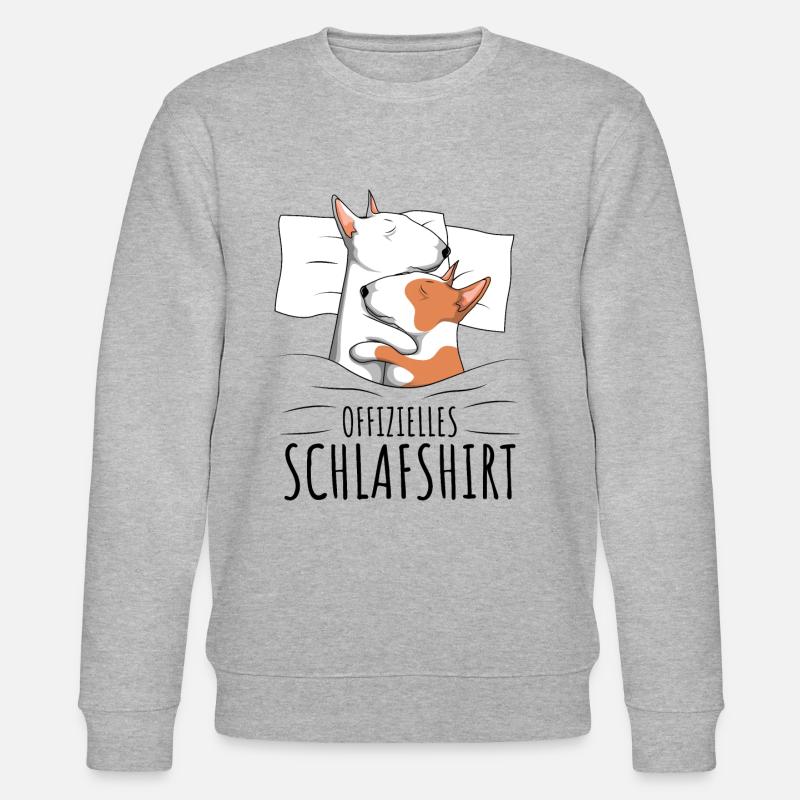 Bullterrier - Stanley/Stella Unisex Bio-Sweatshirt CHANGER  - Grau meliert