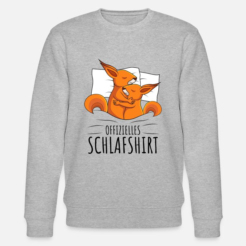 Eichhörnchen - Stanley/Stella Unisex Bio-Sweatshirt CHANGER  - Grau meliert