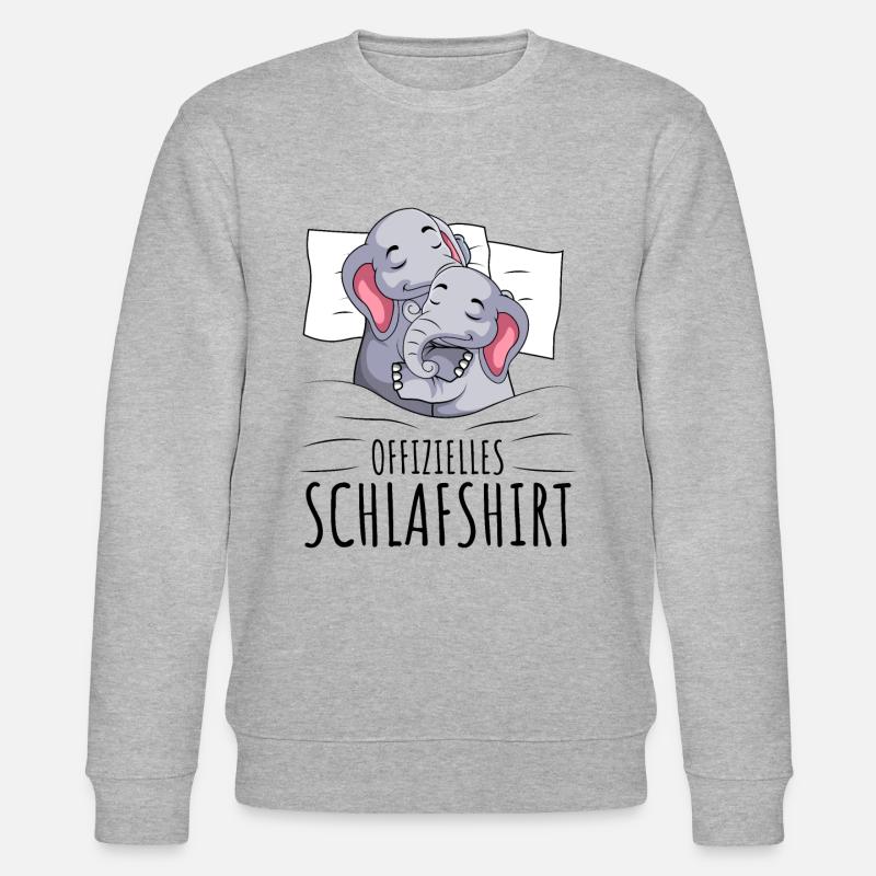 Elefant - Stanley/Stella Unisex Bio-Sweatshirt CHANGER  - Grau meliert