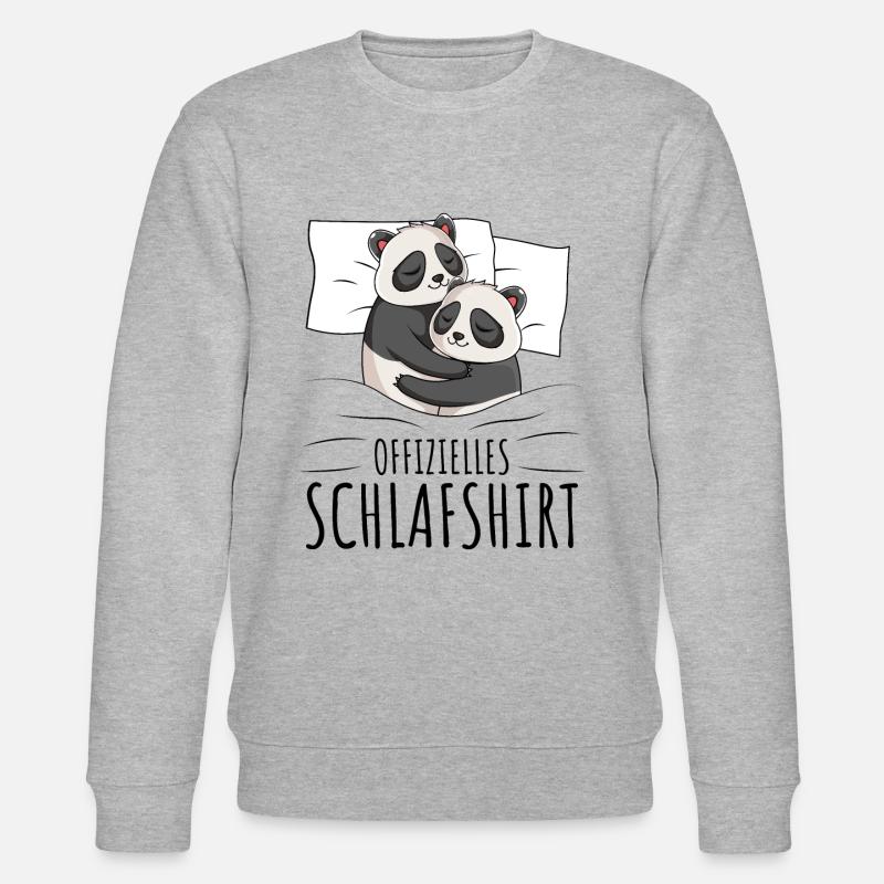Panda - Stanley/Stella Unisex Bio-Sweatshirt CHANGER  - Grau meliert