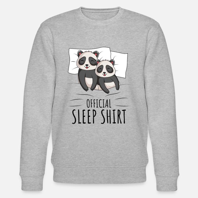 Panda - Stanley/Stella Unisex Bio-Sweatshirt CHANGER  - Grau meliert