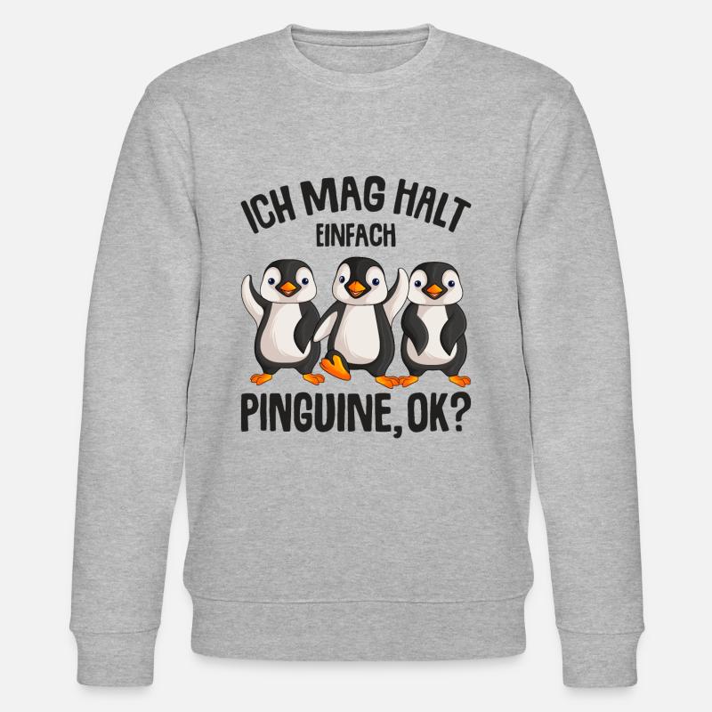 Pinguin - Stanley/Stella Unisex Bio-Sweatshirt CHANGER  - Grau meliert