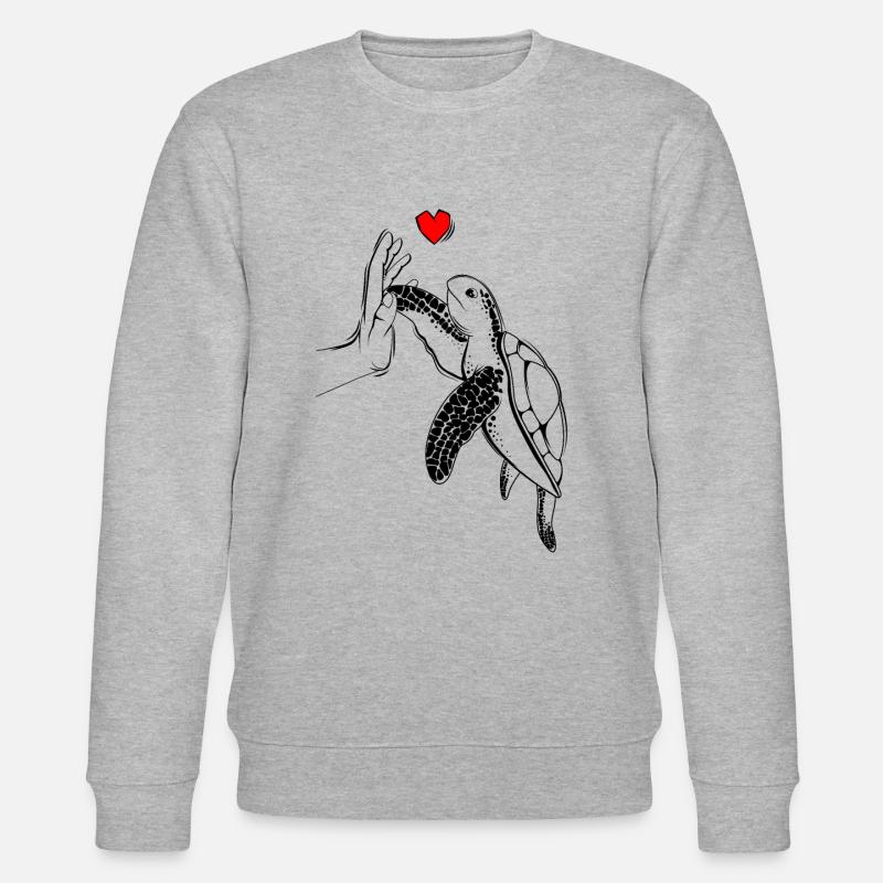 Turtle - Stanley/Stella CHANGER Unisex Organic Sweatshirt - heather grey