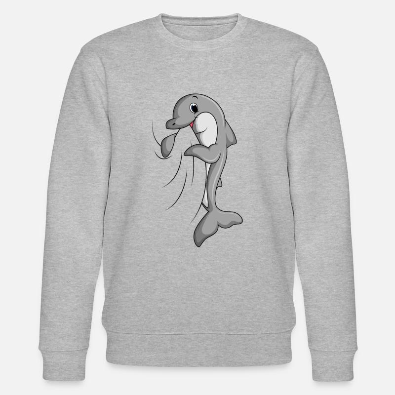 Delfin - Stanley/Stella Unisex Bio-Sweatshirt CHANGER  - Grau meliert