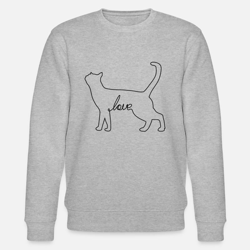 Katzen - Stanley/Stella Unisex Bio-Sweatshirt CHANGER  - Grau meliert