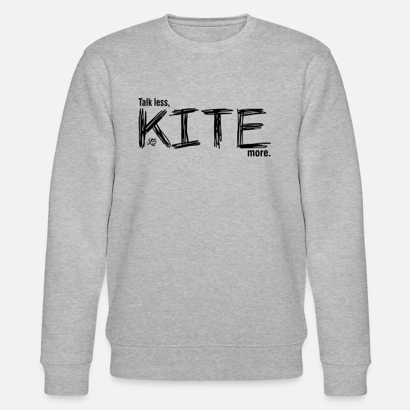 talk less kite more - Sweat bio CHANGER Stanley/Stella Unisexe - gris chiné
