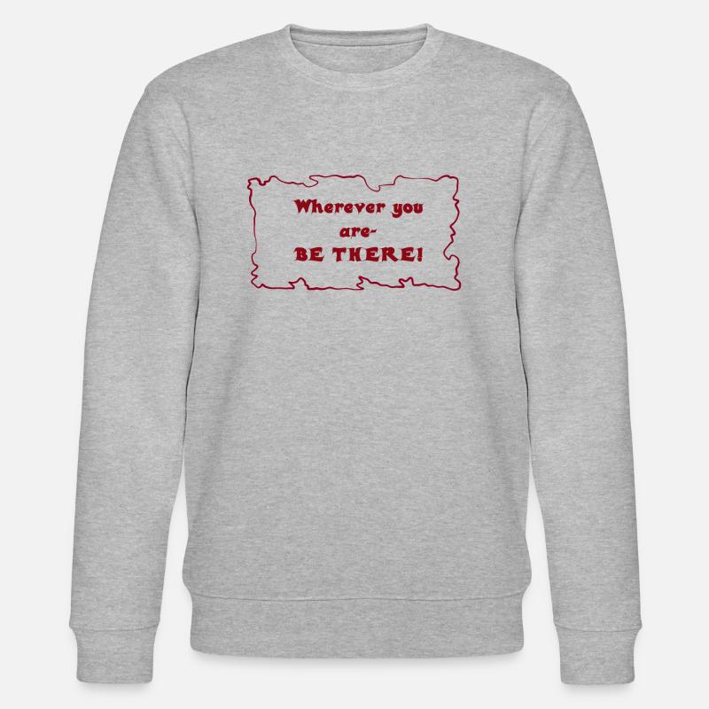 Sei da! - Stanley/Stella Unisex Bio-Sweatshirt CHANGER  - Grau meliert