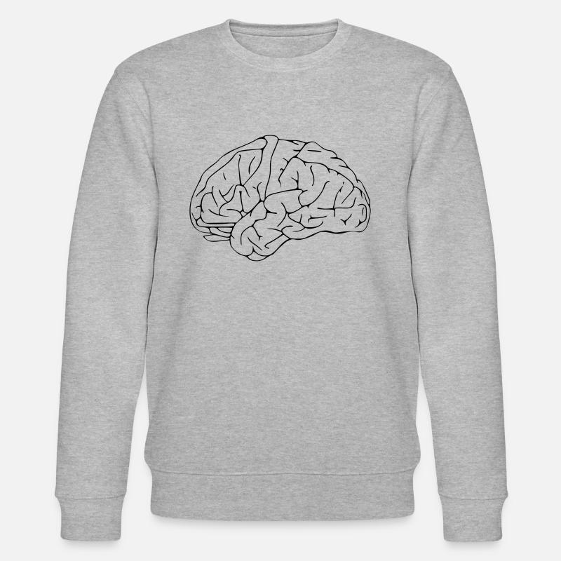 Brain - Stanley/Stella CHANGER Unisex Organic Sweatshirt - heather grey