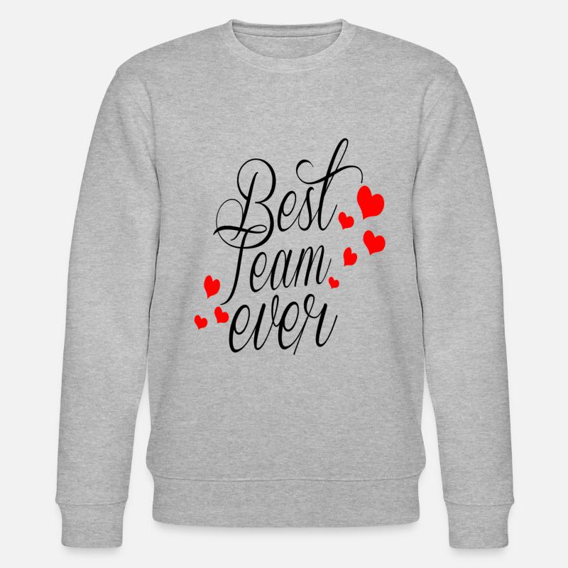 Best Team Ever! - Stanley/Stella Unisex Bio-Sweatshirt CHANGER  - Grau meliert