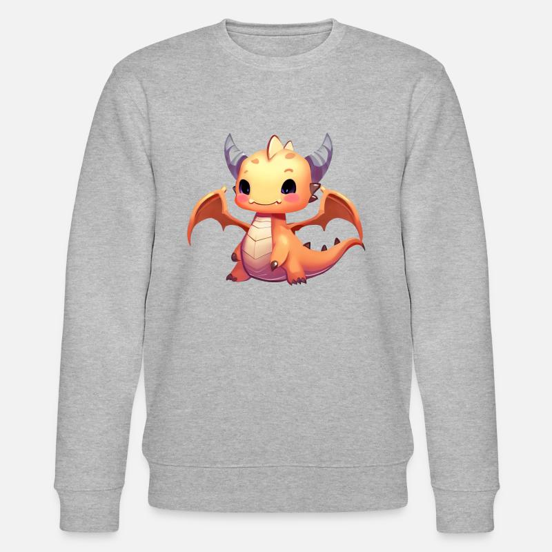 Drachen trainieren - Stanley/Stella Unisex Bio-Sweatshirt CHANGER  - Grau meliert