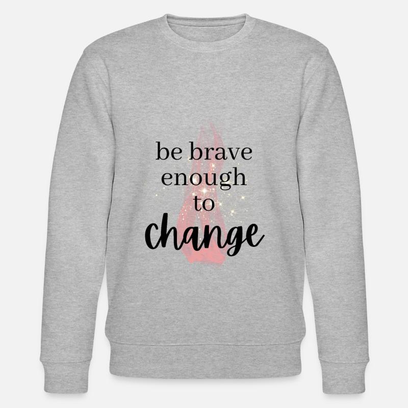 ATTITUDE POSITIVE ÉTAT D’ Motivation - Sweat bio CHANGER Stanley/Stella Unisexe - gris chiné