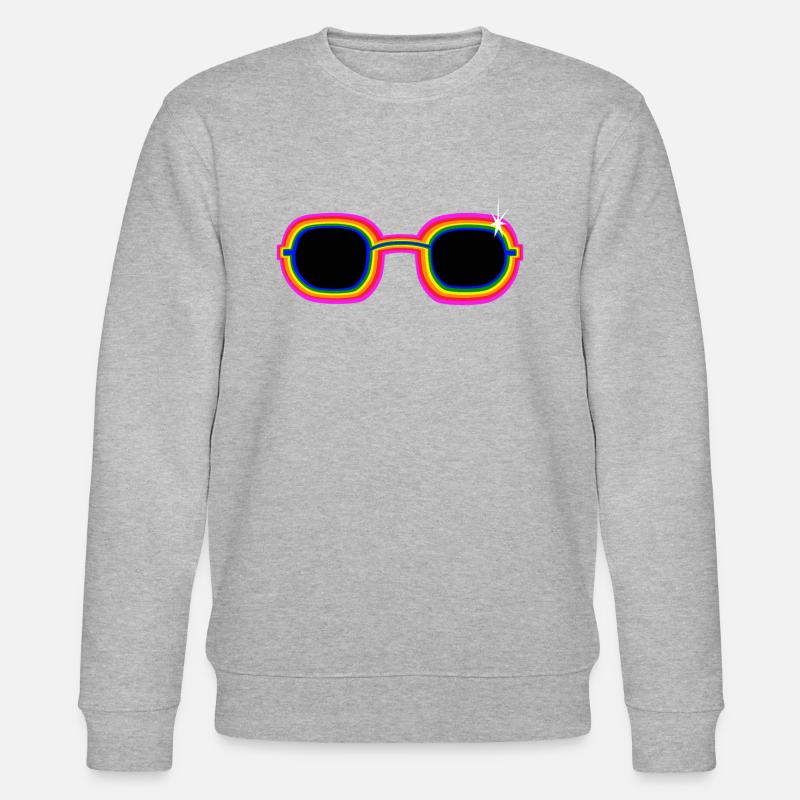 Regenbogen-Sonnenbrille - Stanley/Stella Unisex Bio-Sweatshirt CHANGER  - Grau meliert