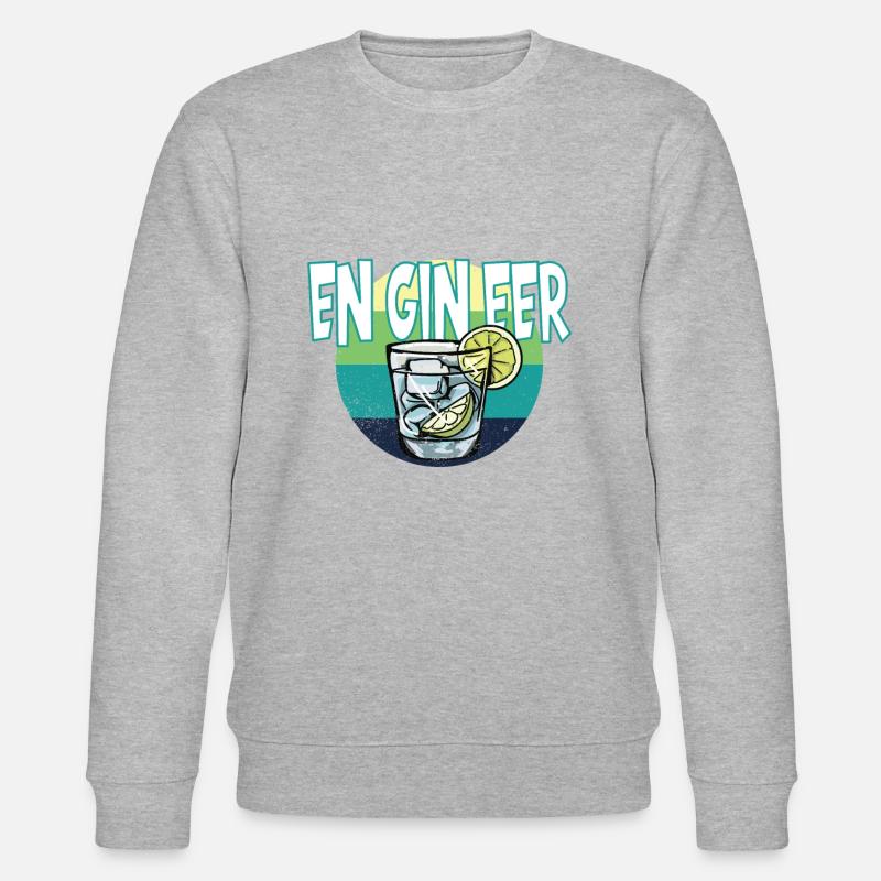 Gin Spruch Ingenieur - Stanley/Stella Unisex Bio-Sweatshirt CHANGER  - Grau meliert