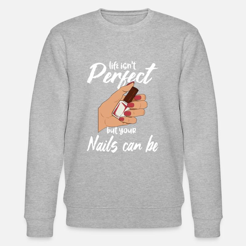 Nageltechniker Fingernägel - Stanley/Stella Unisex Bio-Sweatshirt CHANGER  - Grau meliert