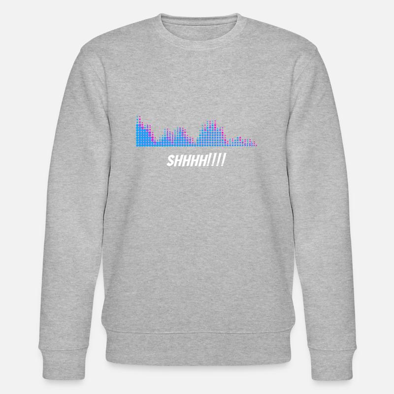 Tontechniker Shhhh - Stanley/Stella Unisex Bio-Sweatshirt CHANGER  - Grau meliert