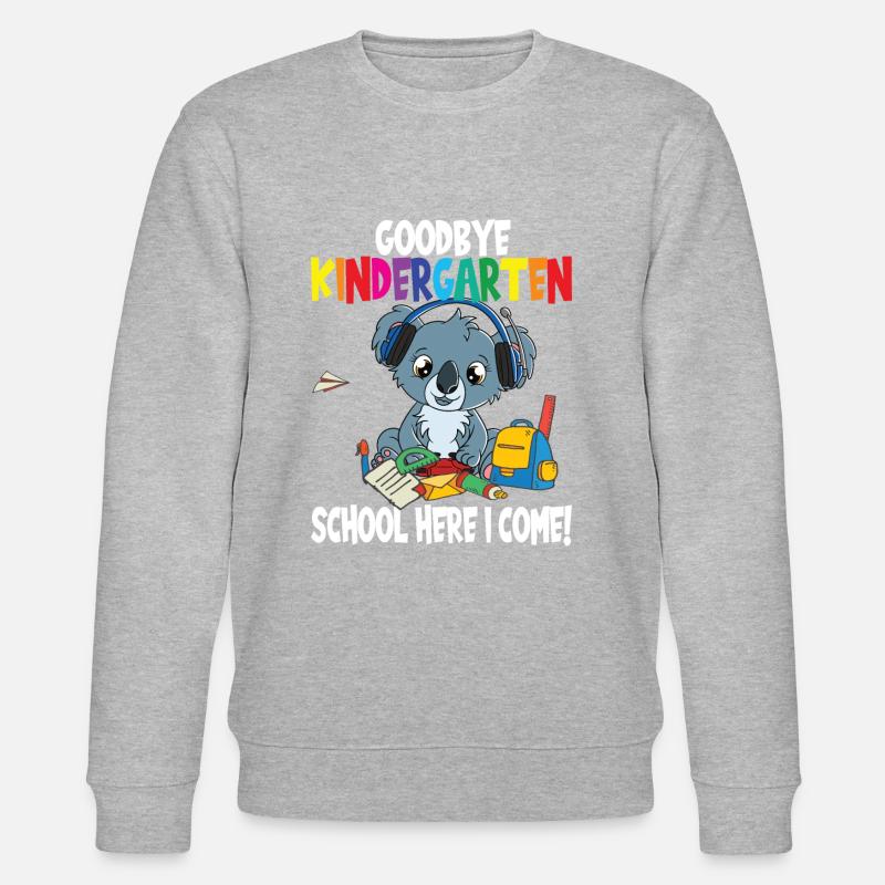 Kindergarten Schulanfang Einschulung - Stanley/Stella Unisex Bio-Sweatshirt CHANGER  - Grau meliert