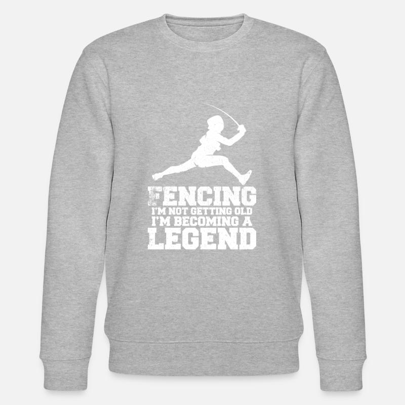 Fencing I'm Not Getting Old - Stanley/Stella Unisex Bio-Sweatshirt CHANGER  - Grau meliert