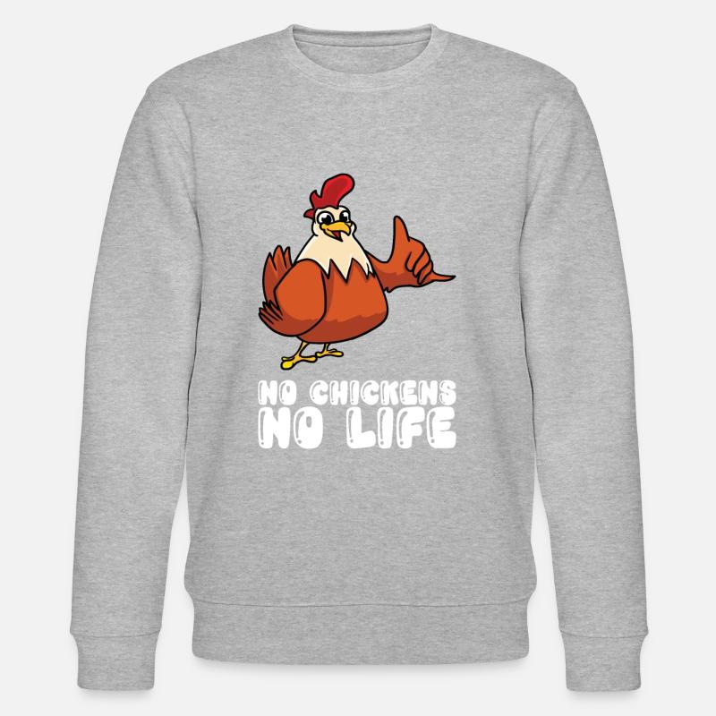 Pas de vie sans poulets - Sweat bio CHANGER Stanley/Stella Unisexe - gris chiné