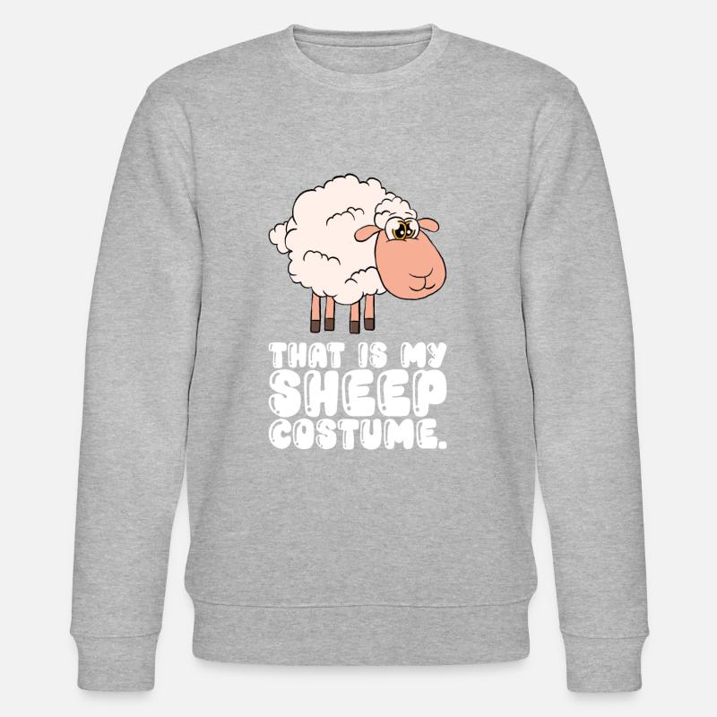 Das Ist Mein Schaf-kostüm - Stanley/Stella Unisex Bio-Sweatshirt CHANGER  - Grau meliert