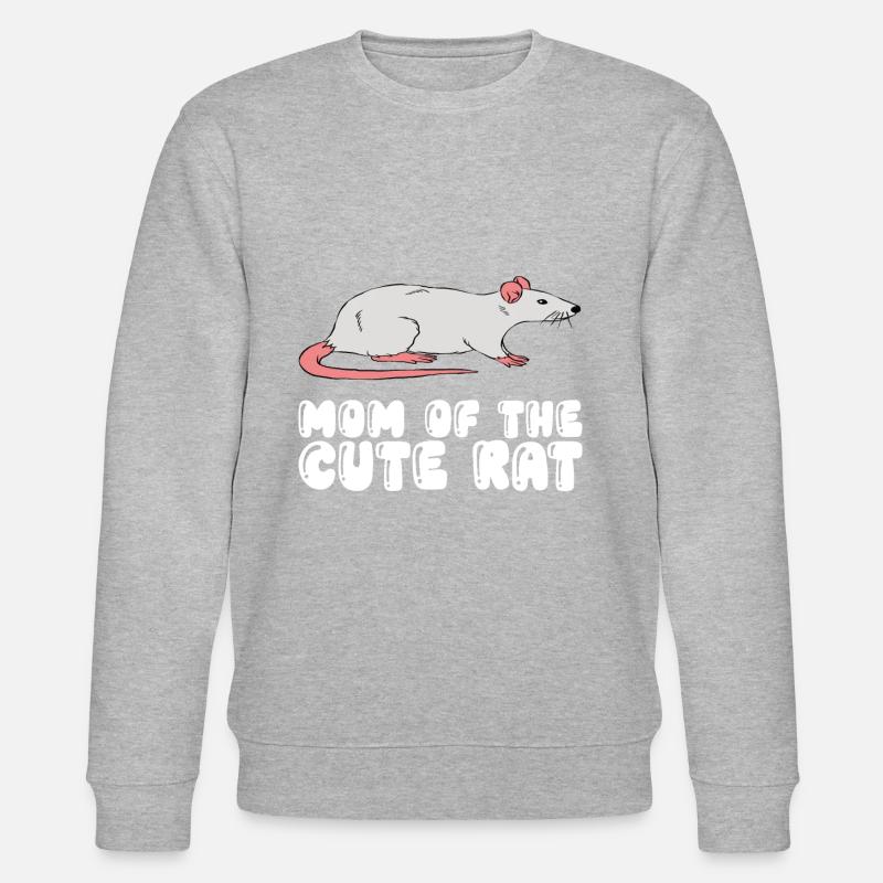 La mère du rat mignon - Sweat bio CHANGER Stanley/Stella Unisexe - gris chiné