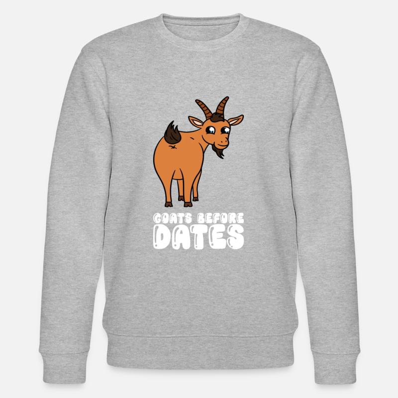 Ziegen Vor Datteln - Stanley/Stella Unisex Bio-Sweatshirt CHANGER  - Grau meliert
