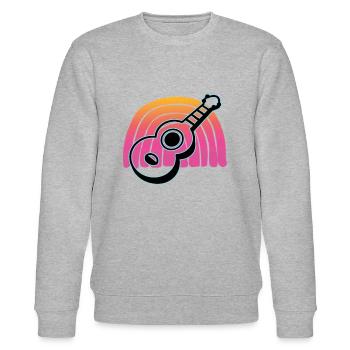 Ukuleles Vitage - Stanley/Stella CHANGER Unisex Organic Sweatshirt - heather grey - Front - Nik (191cm) & Marisol (170cm)