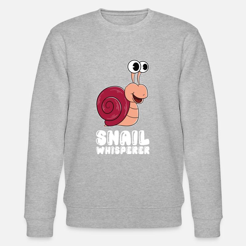 Schneckenflüsterer - Stanley/Stella Unisex Bio-Sweatshirt CHANGER  - Grau meliert