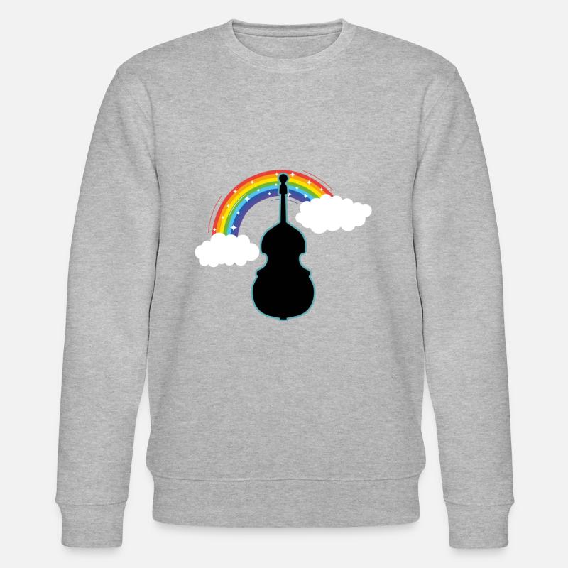 Kontrabass - Stanley/Stella Unisex Bio-Sweatshirt CHANGER  - Grau meliert