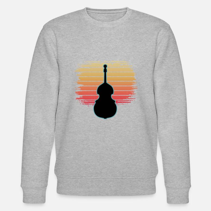 Kontrabass - Stanley/Stella Unisex Bio-Sweatshirt CHANGER  - Grau meliert