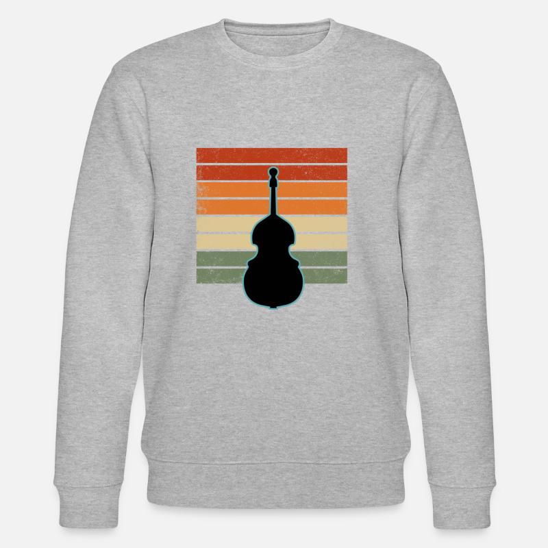 Kontrabass - Stanley/Stella Unisex Bio-Sweatshirt CHANGER  - Grau meliert