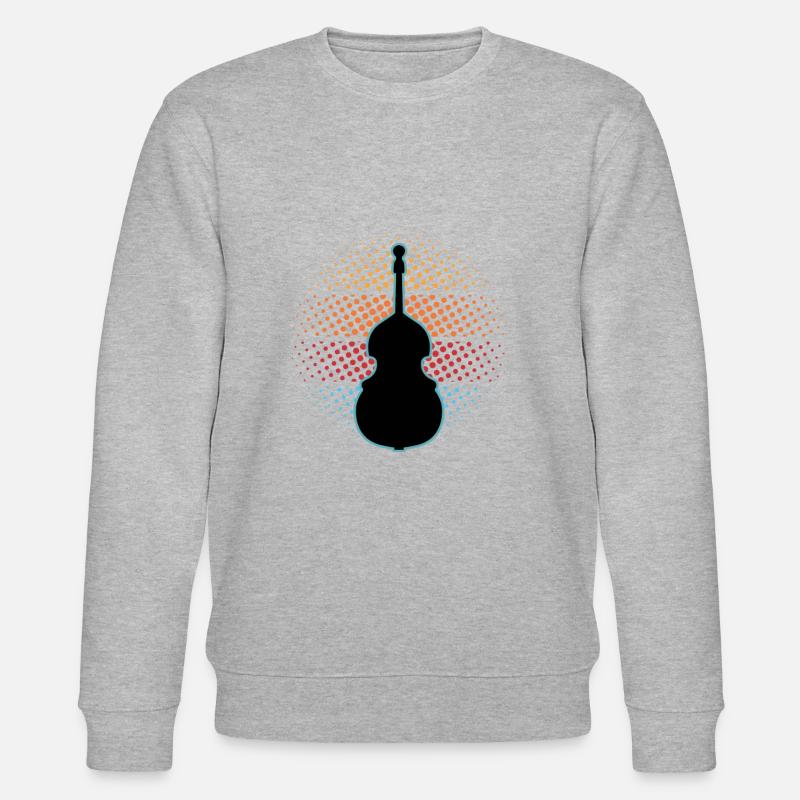 Kontrabass - Stanley/Stella Unisex Bio-Sweatshirt CHANGER  - Grau meliert