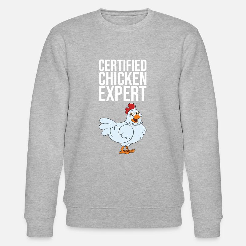 Certified Chicken Expert - Stanley/Stella Unisex Bio-Sweatshirt CHANGER  - Grau meliert