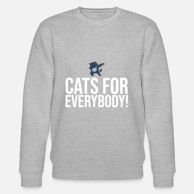 Dabbing Cat Funny Cat - Sweat bio CHANGER Stanley/Stella Unisexe - gris chiné