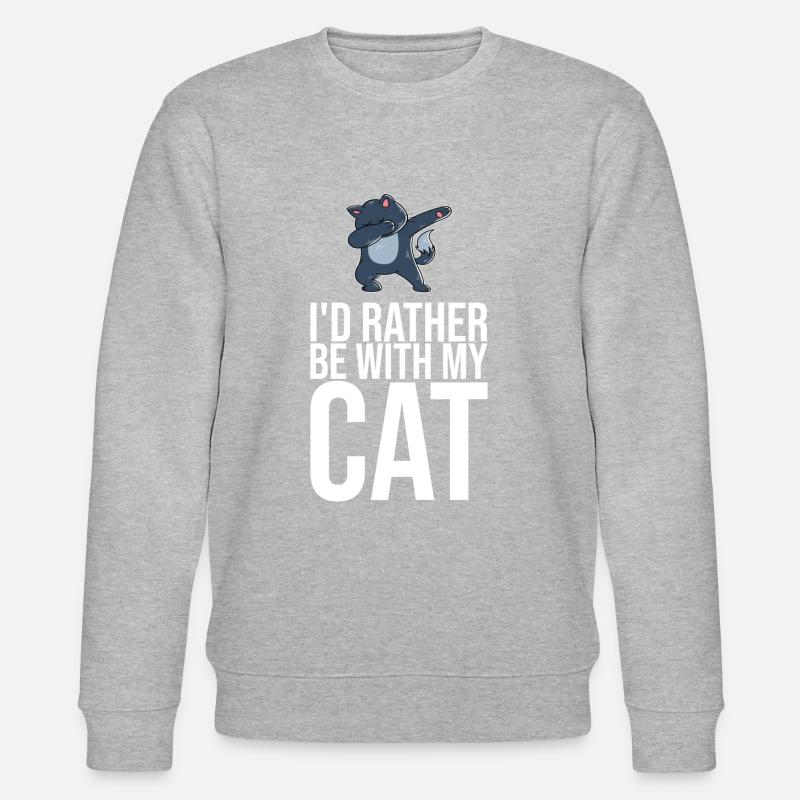 Dabbing Cat Funny Cat - Sweat bio CHANGER Stanley/Stella Unisexe - gris chiné
