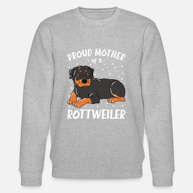 Fière mère d’un Rottweiler - Sweat bio CHANGER Stanley/Stella Unisexe - gris chiné