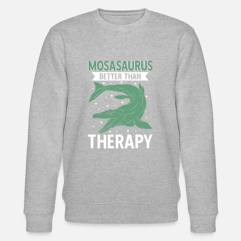 Mosasaurus mieux que la thérapie - Sweat bio CHANGER Stanley/Stella Unisexe - gris chiné
