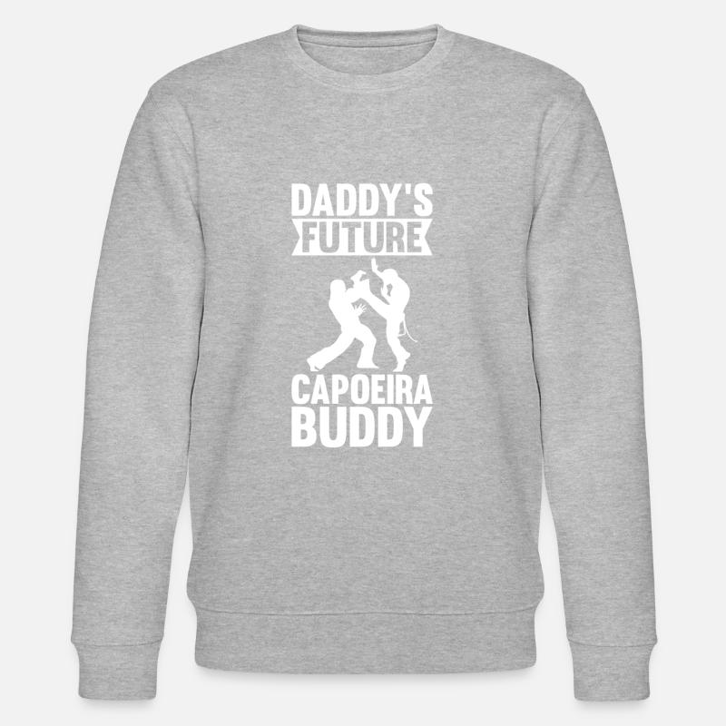 Daddy's Future Capoeira Buddy - Stanley/Stella Unisex Bio-Sweatshirt CHANGER  - Grau meliert