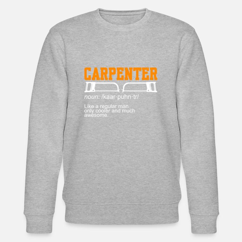 Carpenter Noun Carpenter - Stanley/Stella Unisex Bio-Sweatshirt CHANGER  - Grau meliert
