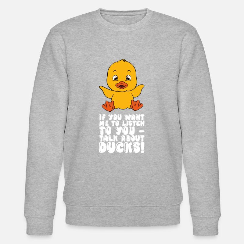 Drôles de canards Canard mignon - Sweat bio CHANGER Stanley/Stella Unisexe - gris chiné