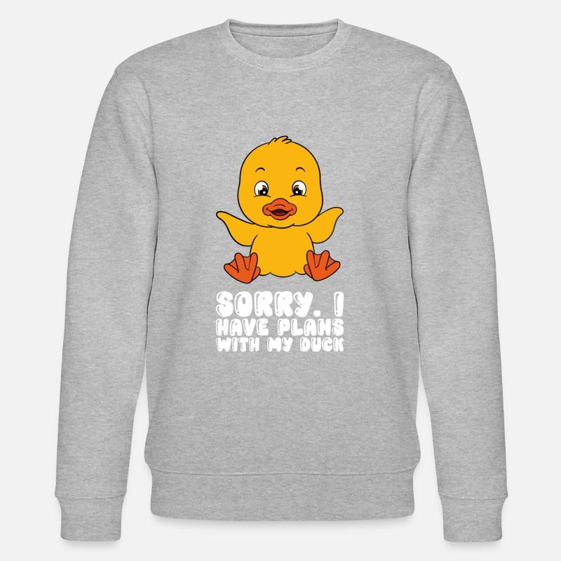Drôles de canards Canard mignon - Sweat bio CHANGER Stanley/Stella Unisexe - gris chiné